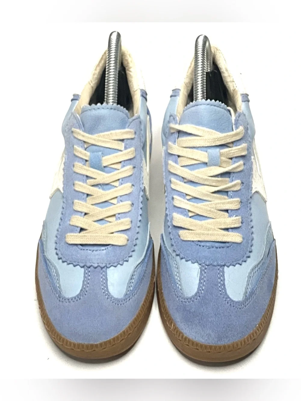 Dolce Vita Notice Women’s Baby Blue Suede Low Top Lace Up Shoes Sneakers Size 8